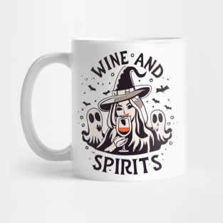 Wine and Spirits Halloween Witch Mug